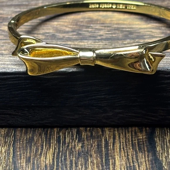 kate spade Gold Bow Bangle Bracelet - Picture 7 of 10